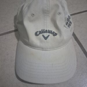Callaway Cream Cap with Blue Logo